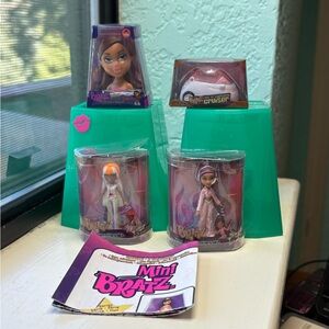 Mini Bratz Series 3- four figures (Nevra, Sasha, Yasmin, Cruiser)